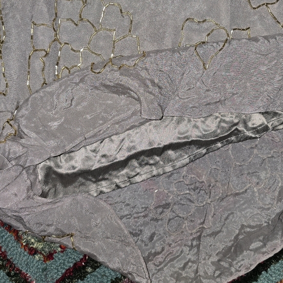 NWT Monique Leshman Size XS Elegant Gold and Cream One-Shoulder Dress - Picture 5 of 11